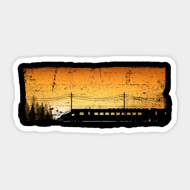 Train locomotive Sticker by Johnny_Sk3tch